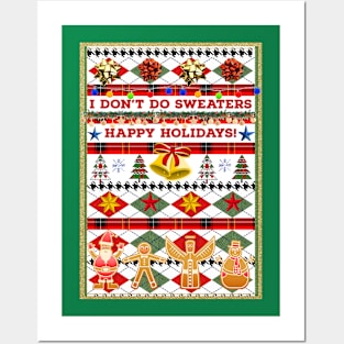 Ugly Christmas Non-Sweater Posters and Art